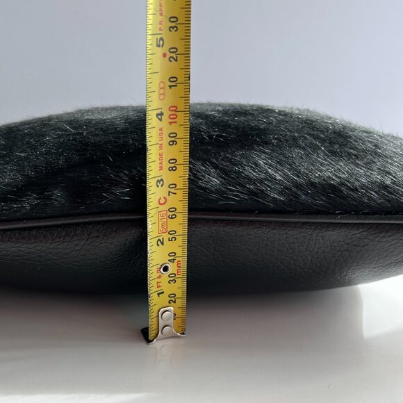 Aqua Madonna Crossbody/Shoulder Bag in Black, accented with Grommets and Studs - Picture 10 of 14